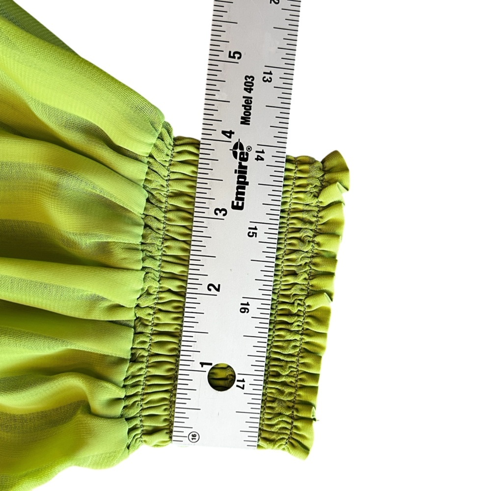 Maison Tara Chloe Apricot Green Mini Dress. Size 8 - Picture 15 of 15